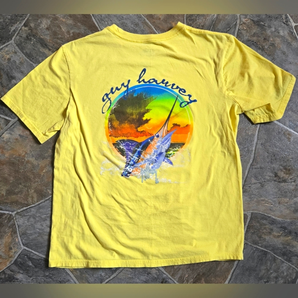 Guy Harvey Blue Marlin Fishing Shirt Summer Season Tees Sailfish Swordfish 🎣🐟